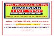 JOIN ONLINE MOCK TEST SERIES LIVE REASONING TEST LIVE ... · JOIN ONLINE MOCK TEST SERIES LIVE REASONING TEST LIVE PATWARI-PPSC-HM-BPO-PRINCIPAL . Q1. Find out the odd word/letters/number