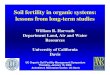 Soil fertility in organic systems: lessons from long-term ...vric.ucdavis.edu/events/2009_osfm_symposium/UC Organic Symposiu… · 2001-06-09  · Soil fertility in organic systems: