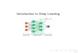 Introduction to Deep Learningweb.cs.ucdavis.edu/~bai/ECS130/Slides/deeplearning.pdf · Introduction to Deep Learning speed and accuracy guarantees (or lack thereof) of learning methods