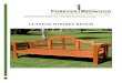 LUTYENS WOODEN BENCH - static.foreverredwood.com · LUTYENS WOODEN BENCH III. ASSEMBLY & CARE Assembly Instructions for: Lutyens Wooden Bench Assembly All you need is a ratchet wrench