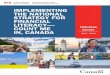 IMPLEMENTING THE NATIONAL STRATEGY FOR FINANCIAL … · Mobilizing through Financial Literacy Month, national conferences and symposiums 10 Cataloguing tools and resources: the Canadian
