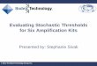 Evaluating Stochastic Thresholds for Six Amplification Kitsafdaa.org/2013/wp-content/uploads/2013/01/SSivak... · NIST presentation- how to determine the stochastic threshold •