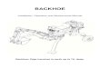 BACKHOE - Woodmanstore MB300 Backhoe excavator .pdf · 4 Assembly Instructions STEP 1: Assemble the Wheel Leg. a. Insert the wheel leg into the Backhoe Frame, insert the Safety pin