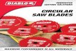 CIRCULAR SAW BLADES 4 | Diablo Circular Saws Combination Ideal for rip and cross cutting wood and wood composites in table and mitre saws where a clean finish is required. Excellent