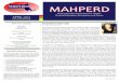 MAHPERD 4-1 Newsletter.pdf · Social in the Brevard Room at the Westin from 6-7:30 p.m. Any MAHPERD members in attendance at the convention are welcome to stop by. One of the Association’s