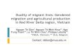 Duality of migrant lives: Gendered migration and ... of migrant live… · and agriculture as their responsible and bounce. Interaction of gendered migration and agriculture production
