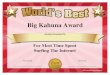“101 Funny Awards” CollectionsLike this free certificate? You’ll love these others for friends, family, employees, coworkers and teammates! ©2013 Larry Weaver Entertainment