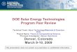 DOE Solar Energy Technologies Program Peer Review · 2009. 5. 22. · DOE Solar Energy Technologies Program Peer Review Technical Track: Nano Technology/Materials & Quantum Dots Project