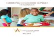REDUCING CHILDHOOD HUNGER IN KANSAS · 2019. 5. 30. · children, as it fights hunger to ensure children can succeed in school and have a chance at a better future. Eligible households