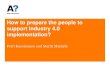 How to prepare the people to support Industry 4.0 ... · How to prepare the people to support Industry 4.0 ... SME’s and start-ups • Linked to relevant international networks