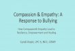 Compassion & Empathy: A Response to Bullying...Brené Brown, PhD, LMSW •Research professor at the University of Houston Graduate College of Social Work •Qualitative research •12