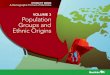 Volume 3 Population Groups and Ethnic Origins · and ethnic diversity in our province. Ethnicity is a complex phenomenon. This series of publications helps to capture part of that