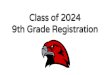 Class of 2024 9th Grade Registration...5th period 12:11-12:58 6th period 1:03-1:50 MTHS Logistics-continued Bell Schedule (Tuesday, Thursday) 1st period 7:20-8:13 Nutrition break 8:13-8:22