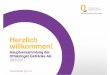 Herzlich willkommen · PDF file Präsentation Sigi Menz & Doris Krejcarek Vorstände der Ottakringer Getränke AG. 9 Hauptversammlung Ottakringer Getränke AG, 28.6.2017 ... Wieser,