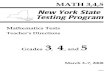 MATH 3,4,5 - NYSED · MATH 3,4,5 Mathematics Tests Teacher’s Directions Grades 3 , 4 , and 5 March 3–7, 2008 20304