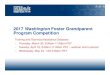 2017 Washington Foster Grandparent Program Competition - Corporation for National · PDF file 2017. 3. 30. · 2017 Washington Foster Grandparent Program Competition Training and Technical