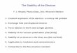 New The Stability of the Electron - Department of Physicshimpsel/Electron Stability... · 2020. 1. 5. · The Stability of the Electron. 1. Coulomb explosion of the electron: a century-old