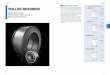 Structure and Features Structures of Roller Bearings · 2018. 10. 24. · dle roller bearings, they are also compact. Roller bearings include the caged type, full comple-ment type