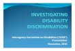 Committee on Disabilities (“ICED”) Presentation November, 2016 - … · 2017. 11. 21. · Interagency Committee on Disabilities (“ICED”) Presentation November, 2016. DEFINITION