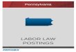 LABOR LAW POSTINGS - TQM Logistics · Fair Lending Practices LPA11 Required by lenders and businesses where housing financing transactions are negotiated PA Human Relations Commission
