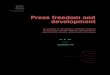 New Press freedom and development · 2019. 1. 24. · Press freedom and development An analysis of correlations between freedom of the press and the different dimensions of development,