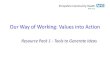Our Way of Working: Values into Action · Root Cause Analysis using 5 Why [s Five whys and cause and effect diagrams –The five whys can be used independently or as a part of a cause