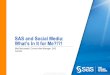 2010 SAS and Social Media · Title: 2010 SAS and Social Media Author: Tim Cherry Created Date: 10/31/2010 12:35:14 PM