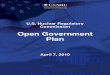 Open Government Plansupporting open government, how the agency complies with the information dissemination requirements of the Paperwork Reduction Act, current and planned publication
