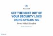 Get the most out of your security logs using syslog-ng...Mar 2 10:10:10 server sshd[123]: Accepted password for peter from 192.168.56.1 port 36858 ssh2 • 1