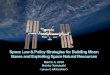 Space Law & Policy Strategies for Building Moon Bases and ...May 2017: Space Industrial Vision 2030 Double the space industry including service from approx. $10B to $20B in 2030s