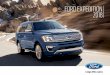 Ford Expedition 2018 | Camioneta SUV | Catálogo Descargable · 2020. 1. 31. · PRECISIÓN CON UN MANE-JO ÚNICO Expedition 2018 en su versión Limited ofrece 375hp y 470 lb.pie