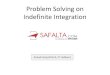 Problem Solving on Indefinite Integration€¦ · 01.08.2020  · Problem Solving on Indefinite Integration Ankush Garg (B.Tech, IIT Jodhpur) SAFALTA COM (a) x + and loge Isin(x+