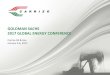 GOLDMAN SACHS 2017 GLOBAL ENERGY CONFERENCE · GOLDMAN SACHS 2017 GLOBAL ENERGY CONFERENCE Carrizo Oil & Gas January 5-6, 2017 . 2 CRZO Forward Looking Statements / Note Regarding