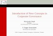 Introduction of New Concepts in Corporate Governancehsilgroup.com/wp-content/themes/hindware/pdf/director-training... · Section III Implications on Directors . Section I Introduction