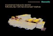 Control block EDD Modular Directional Valve€¦ · Modular directional elements ... Load sense, A & B port anti-shock, and anti-cavitation options available. Modular Directional