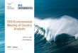 OES-Environmental Meeting of Country Analysts · OES Environmental Analyst meeting. UK Update. 31 March 2020 • Consolidation of wave and tidal EIA / HRA issues and research priorities