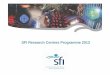 SFI Research Centres Programme 2013 Presentation Sep... · • SFI contribution max 70% • €1-5M per annum (direct costs) over duration of six years • Can exceed limit subject
