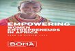 women entrepreneurs in AfricA - BOMA€¦ · Nancy Howe Russell Ed & Chris Schweitzer Twin Beeches Foundation Karen Weir Wachtmeister Sanfra & Ben Weiss Wohlstadter Family Foundation