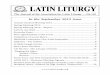 In the September 2012 issue - Latin Liturgylatin-liturgy.org/wp-content/uploads/2016/01/LL142.pdf · the Ordinariate of Our Lady of Walsingham, whom we last met as a deacon at Brighton,