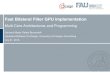 Fast Bilateral Filter GPU implementation · Fast Bilateral Filter GPU implementation Multi-Core Architectures and Programming Gerhard Mlady, Rafael Bernardelli Hardware/Software Co-Design,