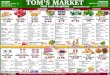 WARREN tomsmarket.com TOM’S MARKET… · COVENTRY 821 Tiogue Avenue, Coventry, RI 02816 401-826-0050 | 401-826-0051 TOM’S MARKET Fresh. Local. Exceptional. tomsmarket.com Mon.-Sat