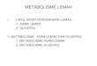 METABOLISME LEMAK -  · PDF file

metabolisme lemak i. hasil akhir pencernaan lemak : 1. asam lemak 2. gliserol ii. metabolisme asam lemak dan gliserol 1. metabolisme asam lemak