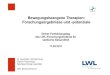 Bewegungsbezogene Therapien: Forschungsergebnisse und ... · Michael Krug Diplom-Psychologe Sportpsychologe (asp/bdp) LWL-Klinik Dortmund. Title: KRUG bewegungsbezogene Therapien