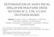 DETERMINATION OF HEAVY METAL SPALLATION REACTIONS …relnp.jinr.ru/ishepp-xxii/presentations/Bukhal.pdf · DETERMINATION OF HEAVY METAL SPALLATION REACTIONS CROSS SECTIONS AT 2, 2.94,