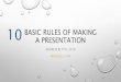 Basic rules of using PowerPoint - Winjeel.Comwinjeel.com/blog/wp-content/uploads/2015/11/Basic-rules-of-making-a... · 4. animations •never use animations or special effects. they