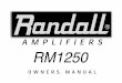 Randall Amplifiers€¦ · modules: When changing modules, simp\y boM thumbscrews the left Lmzil they Ionee.(üo not remove the screw completetý). Remove the module pulling out: