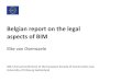 Belgianreporton thelegal aspectsofBIM oBIM -protocol, including terms & definitions, legal aspects and