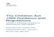 The Children Act 1989 Guidance and Regulations€¦ · Adult social care provision 53 (b) Unaccompanied asylum seeking children (UASC) 54 Access to public funds, welfare benefits