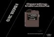 Operating- Instructions - Sewerin...Comply with the Operating Instructions. Before operating or adjusting the appliance you must be thoroughly familiar with this operating manual