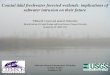 New Coastal tidal freshwater forested wetlands: implications of · PDF file 2019. 10. 29. · Coastal tidal freshwater forested wetlands: implications of saltwater intrusion on their